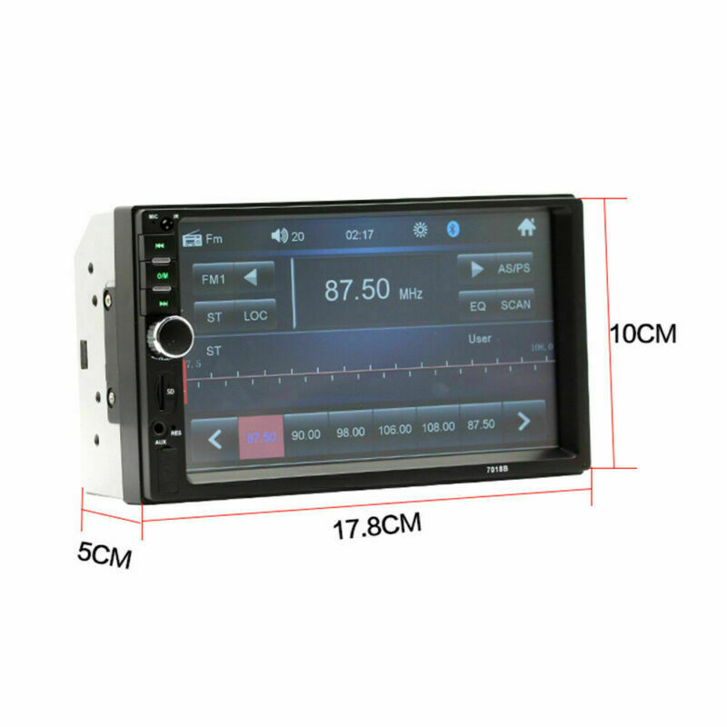 7″ Double 7018B 2DIN Car Stereo Radio MP5 Player Touch Screen FM Bluetooth AUX