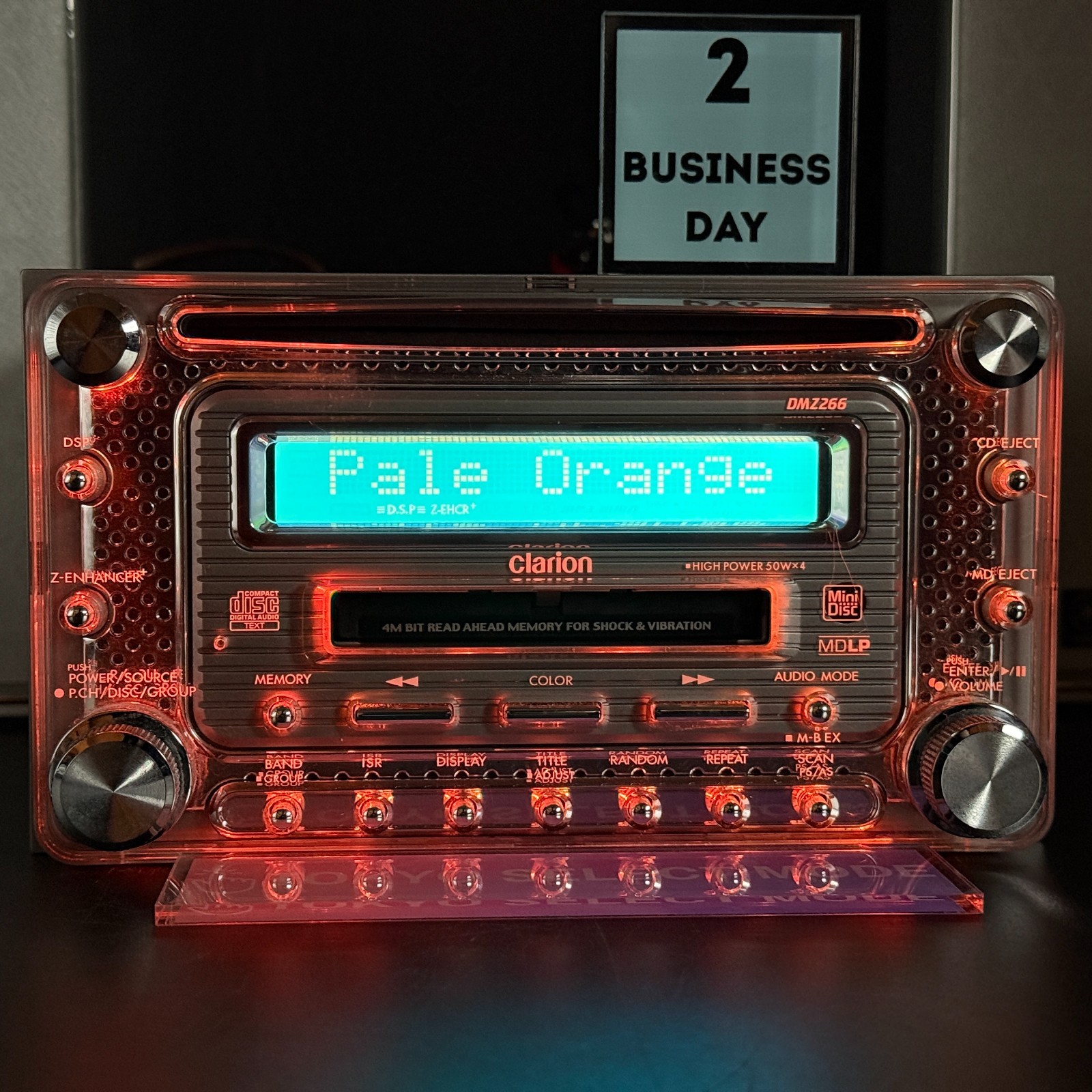 Clarion DMZ266 2DIN Car Audio CD MD Player JDM DSP 12-Color Illumination Stock