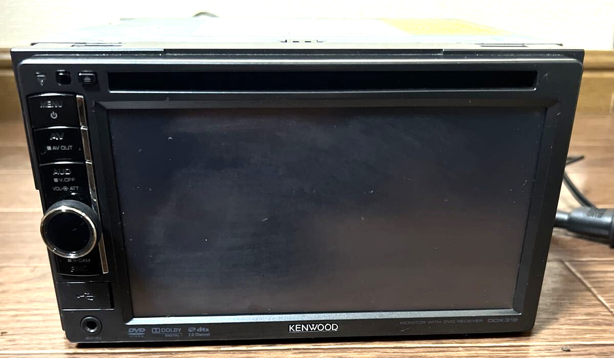 KENWOOD DDX318 2DIN 6.1 Inch Monitor DVD CD Receiver Car Stereo USB Used