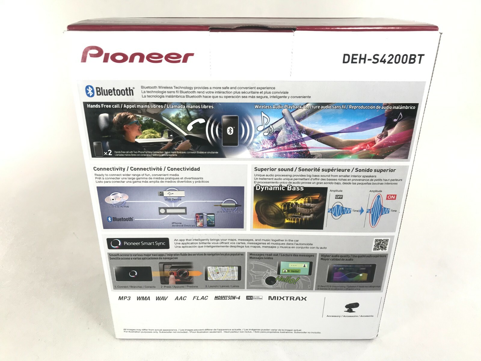 Pioneer DEH-S4200BT Bluetooth CD Player iPhone Android AM FM Pandora USB Aux