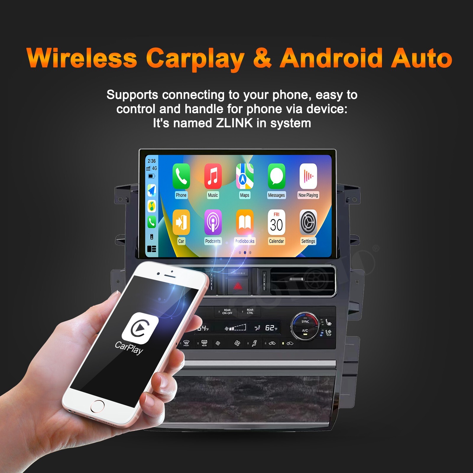 13.3″ Car Radio For Nissan Patrol Y62 Armada 2010-2023 Stereo Upgrade Carplay