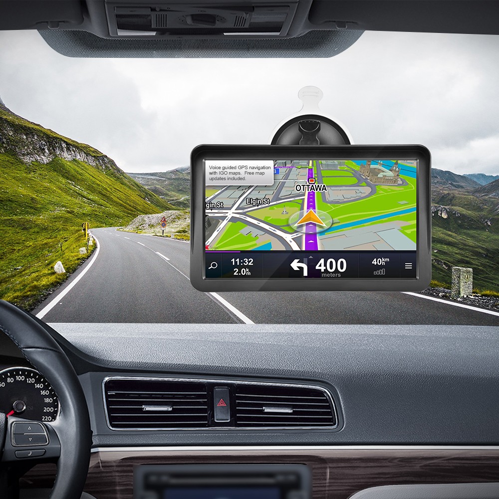 Gps Navigation for Car/Truck Touch Screen Maps w/ Spoken Direction 7″ Screen