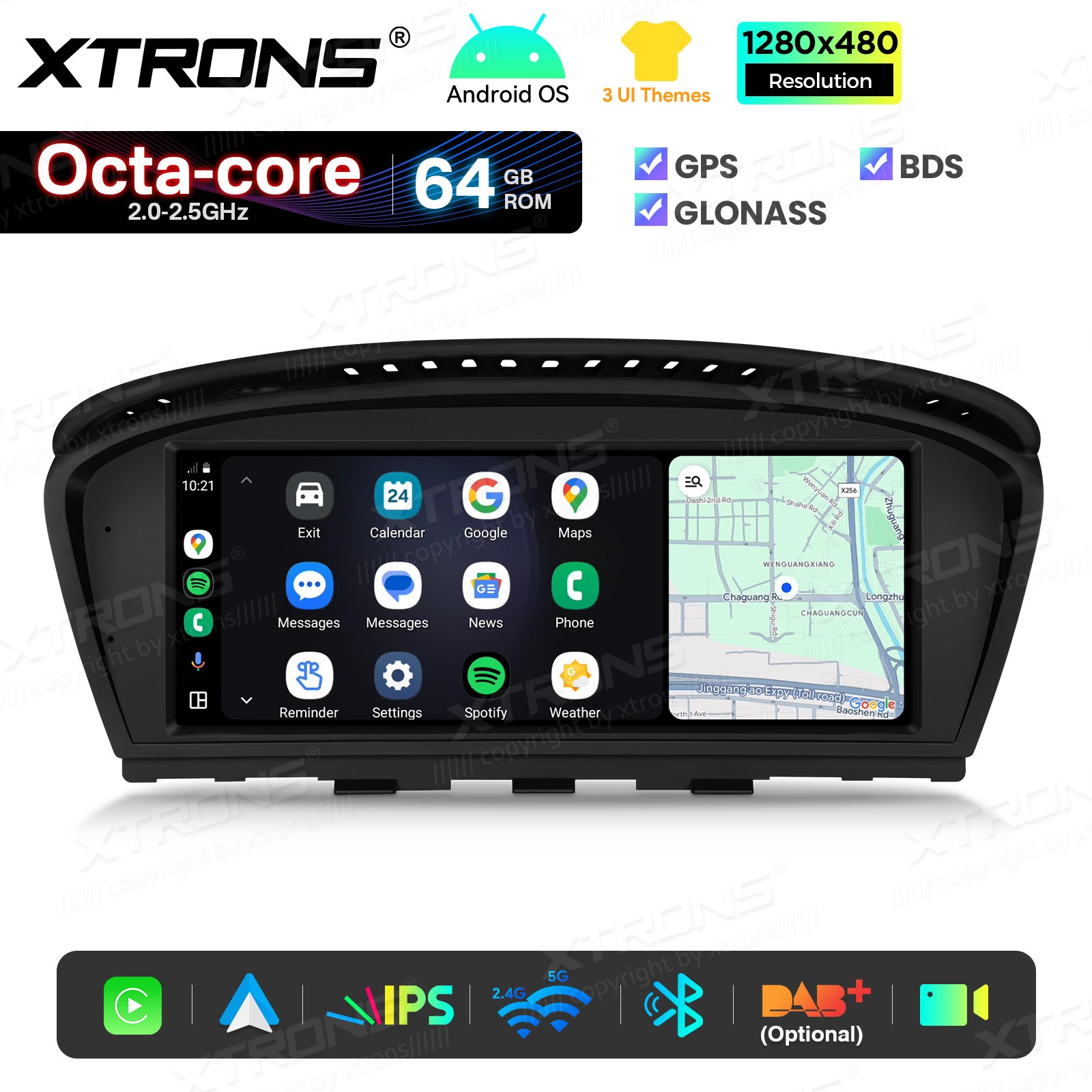 8.8″ Screen Upgrade for BMW 3 5 Series E60 Android 8-Core 64G CarPlay Retrofit