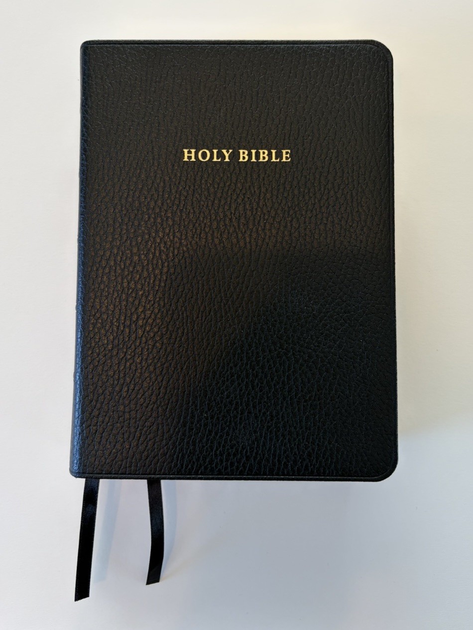 NASB 1995 Clarion Cambridge: Black Calf Split Leather