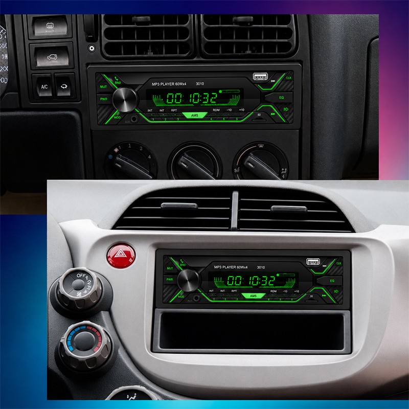 Car Audio Radio Receiver Bluetooth in-Dash FM SD USB MP3 Player