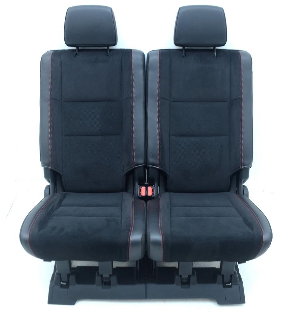 2021 – 2025 DODGE DURANGO RT OEM SEATS 3 ROW SET BLACK LEATHER / SUEDE CONSOLE