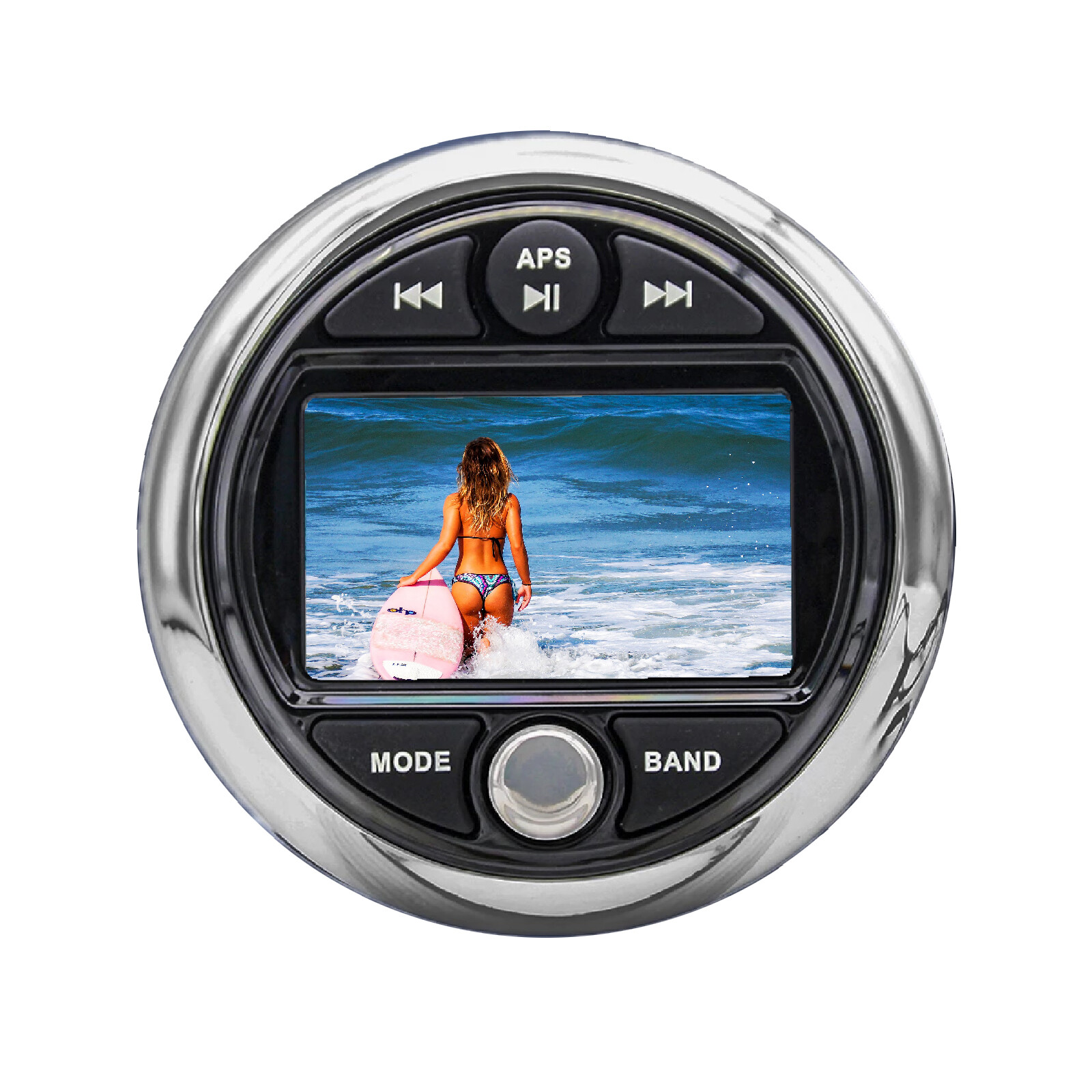 GUZARE Waterproof video system head unit with FM AM radio,AUX input,Rca Output