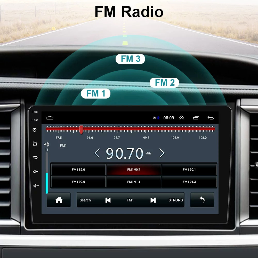 Android 13.0 Double DIN Touch 7″ Car Stereo Radio WiFi Apple CarPlay GPS Navi