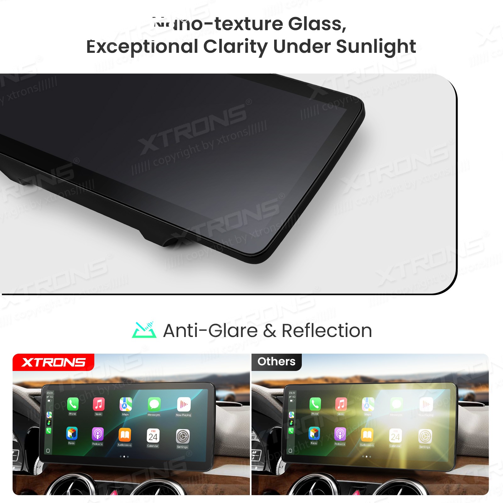 For Mercedes Benz GLK Class X204 Android 14 Stereo 12.3″ 2K Nano Display 8+128GB