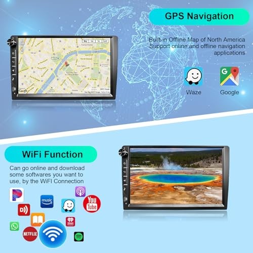 2025 9 Inch Universal Android Car Stereo Radio GPS Navigation HD Screen