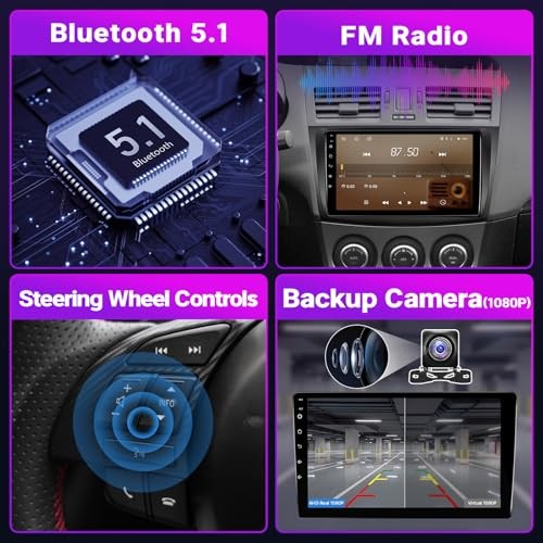Android 12 Car Stereo for Mazda 3 2009-2013 Radio Upgrade with Wireless