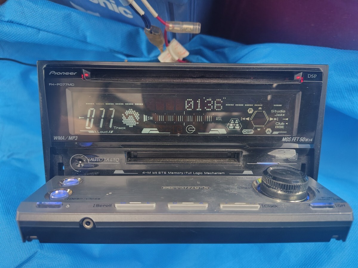 Pioneer Carrozzeria FH-P077MD ２DIN Car Audio CD MD　As is…