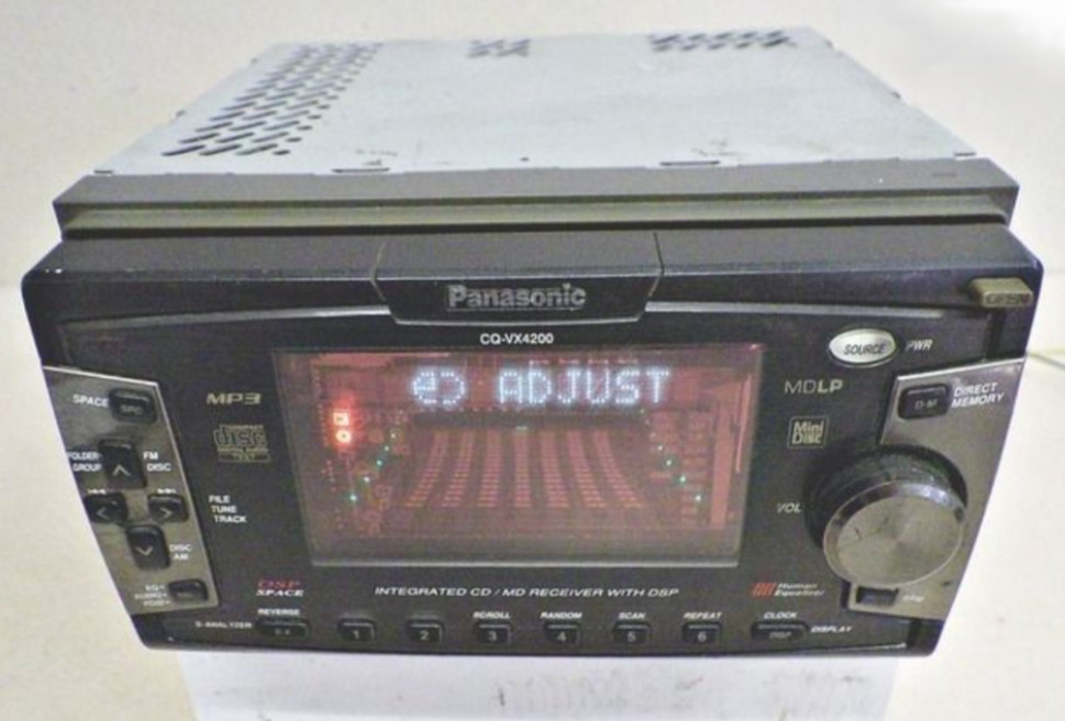 Panasonic CQ-VX4200D CD/MD Car Audio Deck 2DIN Player Tuner Head Unit