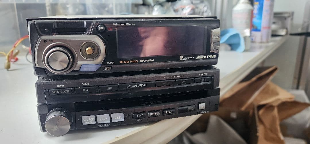 ALPINE IVA-D900J HDA-5460MS Car Multimedia HDD System Junk For Parts Japan Rare