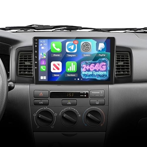 2+64G Radio for Toyota Corolla EX 2007 2008 2009 2010 2011 2012, Toyota