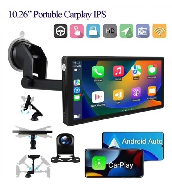 9.26″ 2 ch Touch Screen Wireless Apple Carplay Portable Car Stereo Android Auto