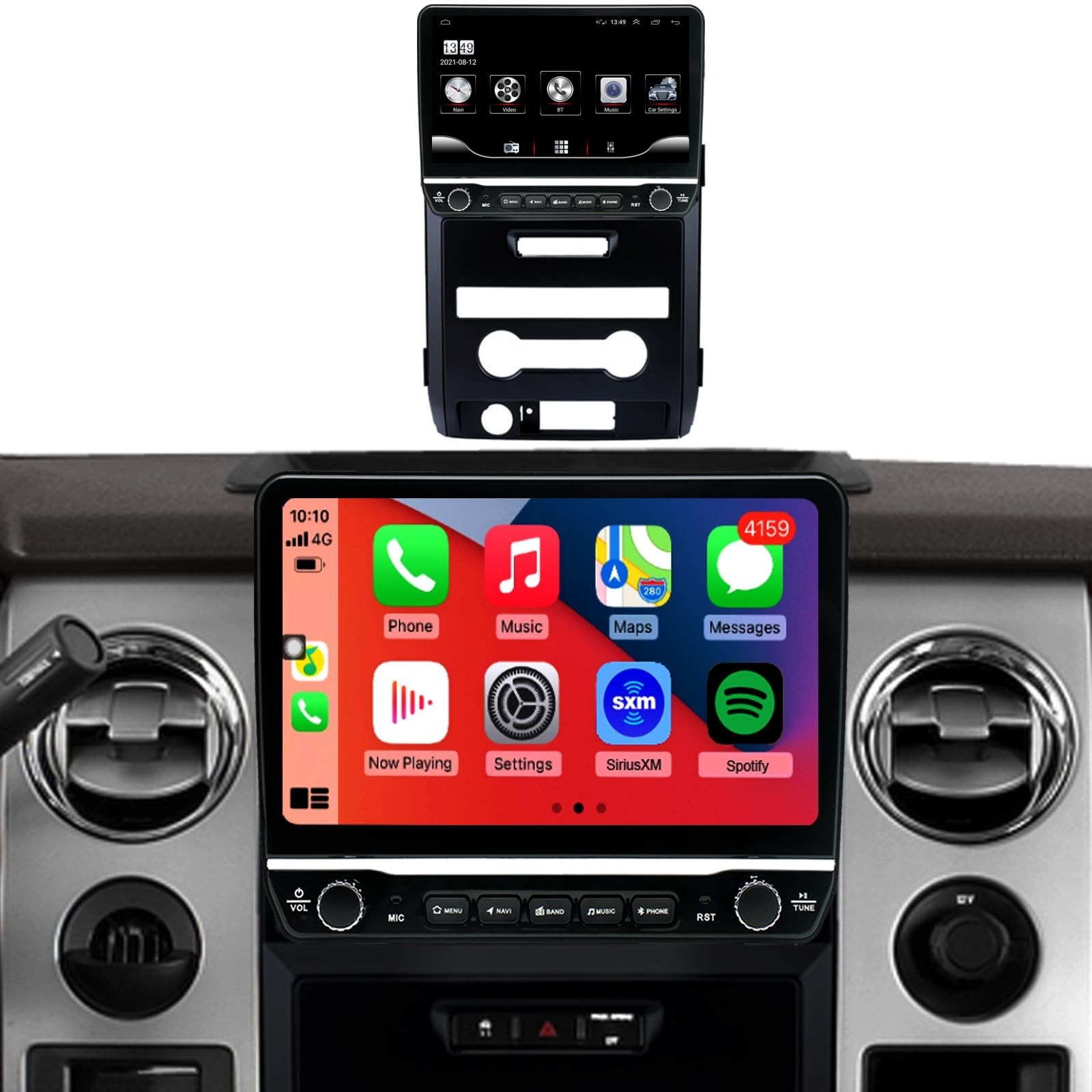 for Ford F150 Radio Upgrade 2009 2010 2011 2012,QLED Touch Screen Stereo,8 Co…