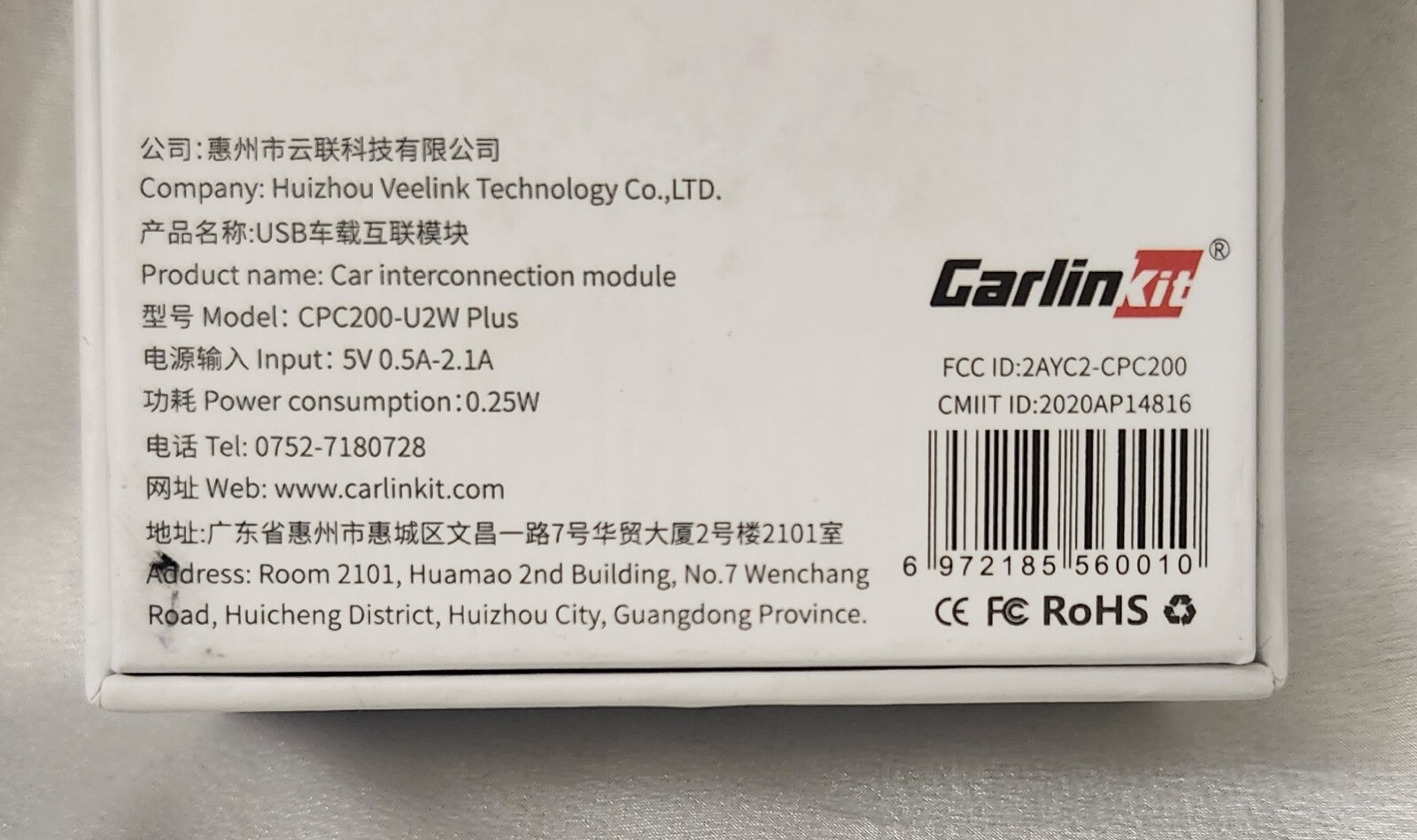 NEW IN BOX CarlinKit 3.0 Wireless Adapter CPC200-U2W PLUS For APPLE CarPlay