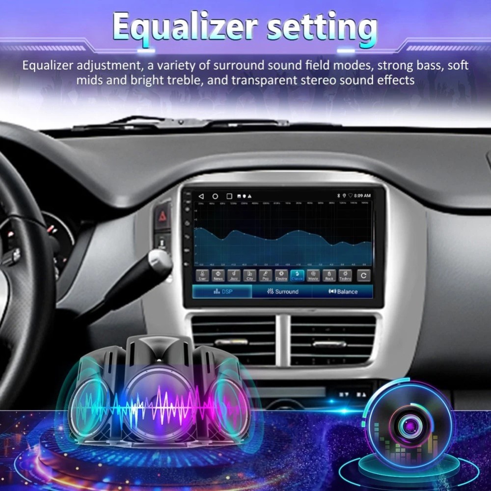 For Honda Pilot 2006-2008 Android 15.0 Carplay Car Stereo Radio GPS Navi BT WIFI