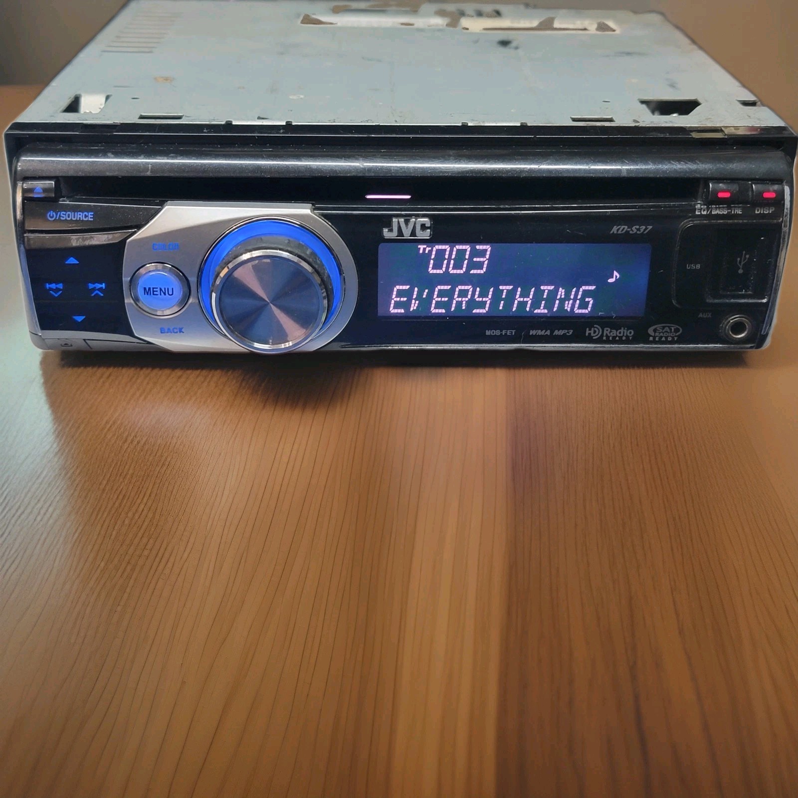 JVC KD-S37 CD/USB/AUX Car Stereo- Fully Tested