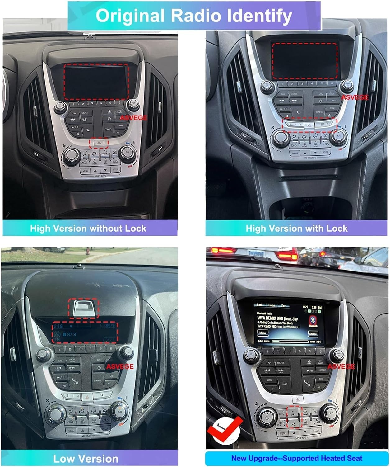 For Chevrolet Equinox 2010-2016 Android Car Radio Stereo GPS Navi Carplay 4+64G