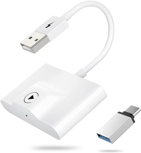 Teeran CarPlay Wireless Adapter Factory Wired CarPlay 2024 Upgrade Dongle