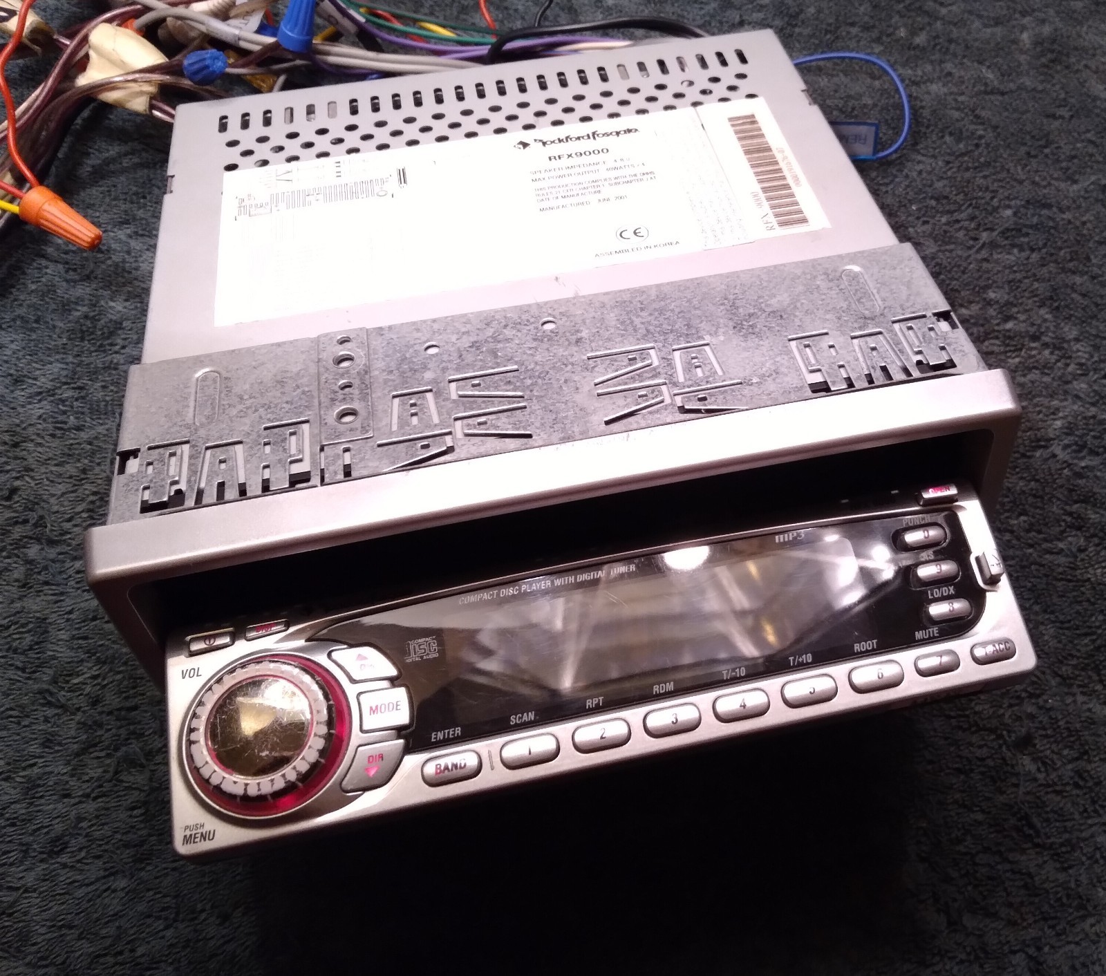 “Old School” Rockford Fosgate, RFX9000, CD/MP3/ Receiver,