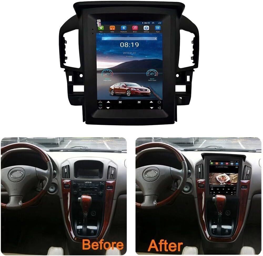 9.7″ Tesla Style Android Car Stereo For Lexus RX300 1998-2003 CarPlay 4GB+64GB