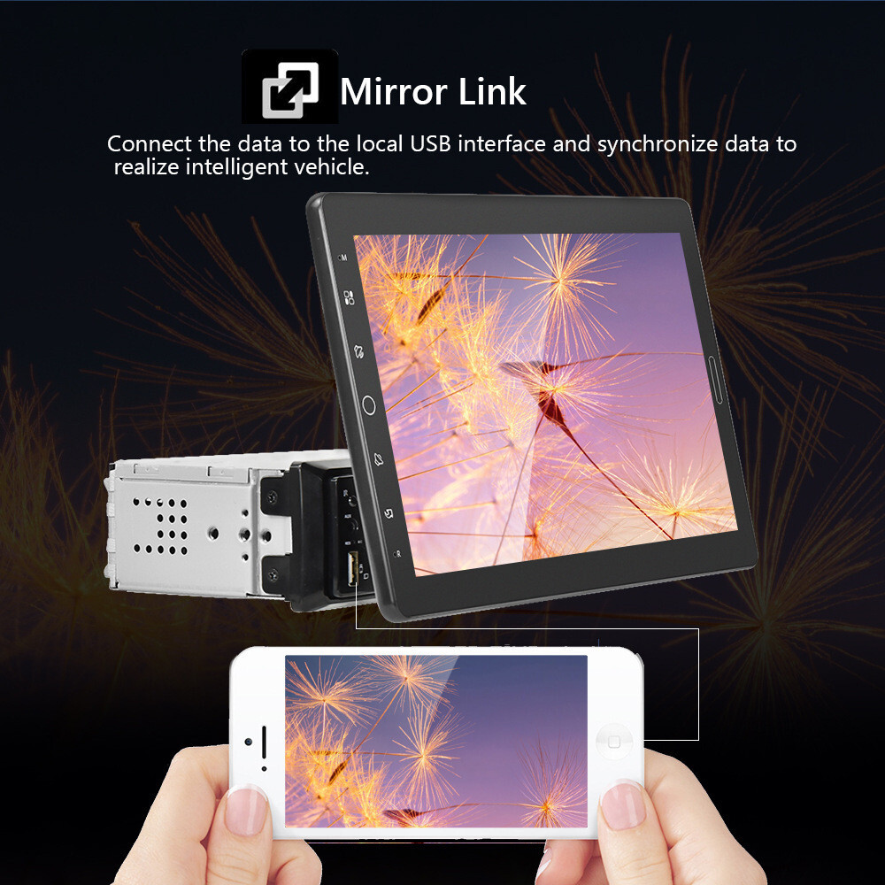 Touch Screen Radio BT Single Din Car Stereo MP5 For Apple Carplay Android Auto