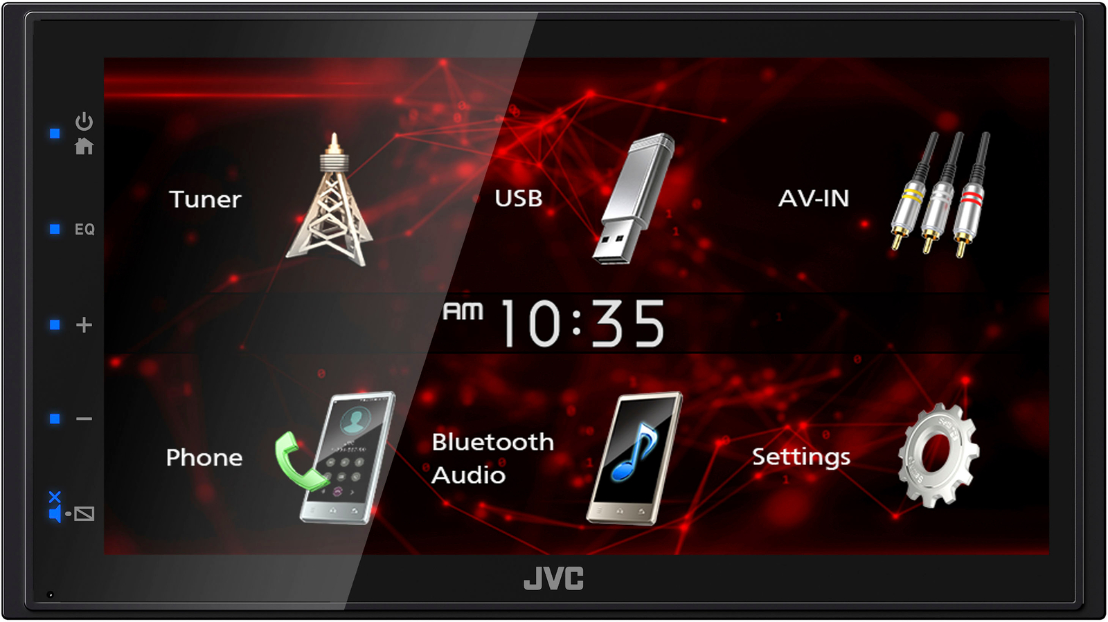 JVC – 6.8″ Bluetooth Digital Media (DM) Receiver with Rear Camera Input and P…