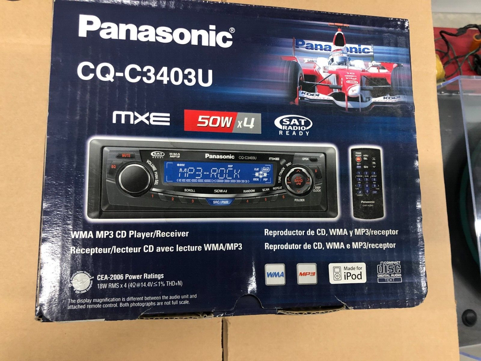 PANASONIC CQ-C3403U MP3 Cd Player/Receiver MXE High Power 50Wx4
