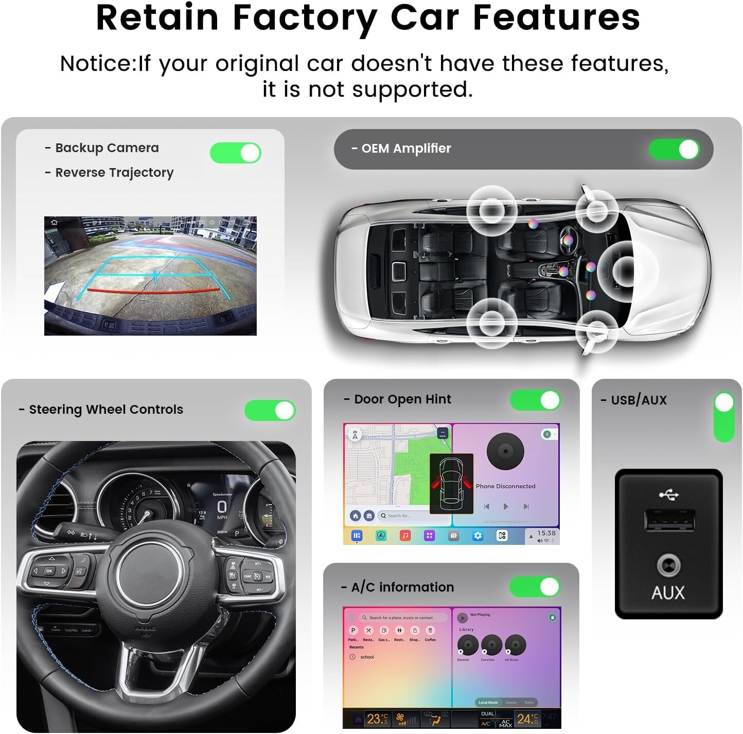 Android 13 10.2″ Car Radio for Jeep Wrangler JL/Gladiator JT 2018-2022 CarPlay
