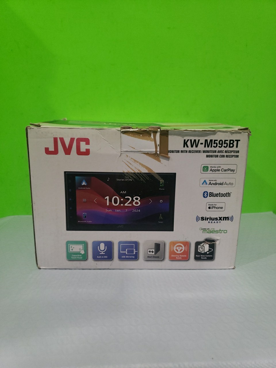 JVC KW-M595BT Digital multimedia receiver (does not play discs) Open Box