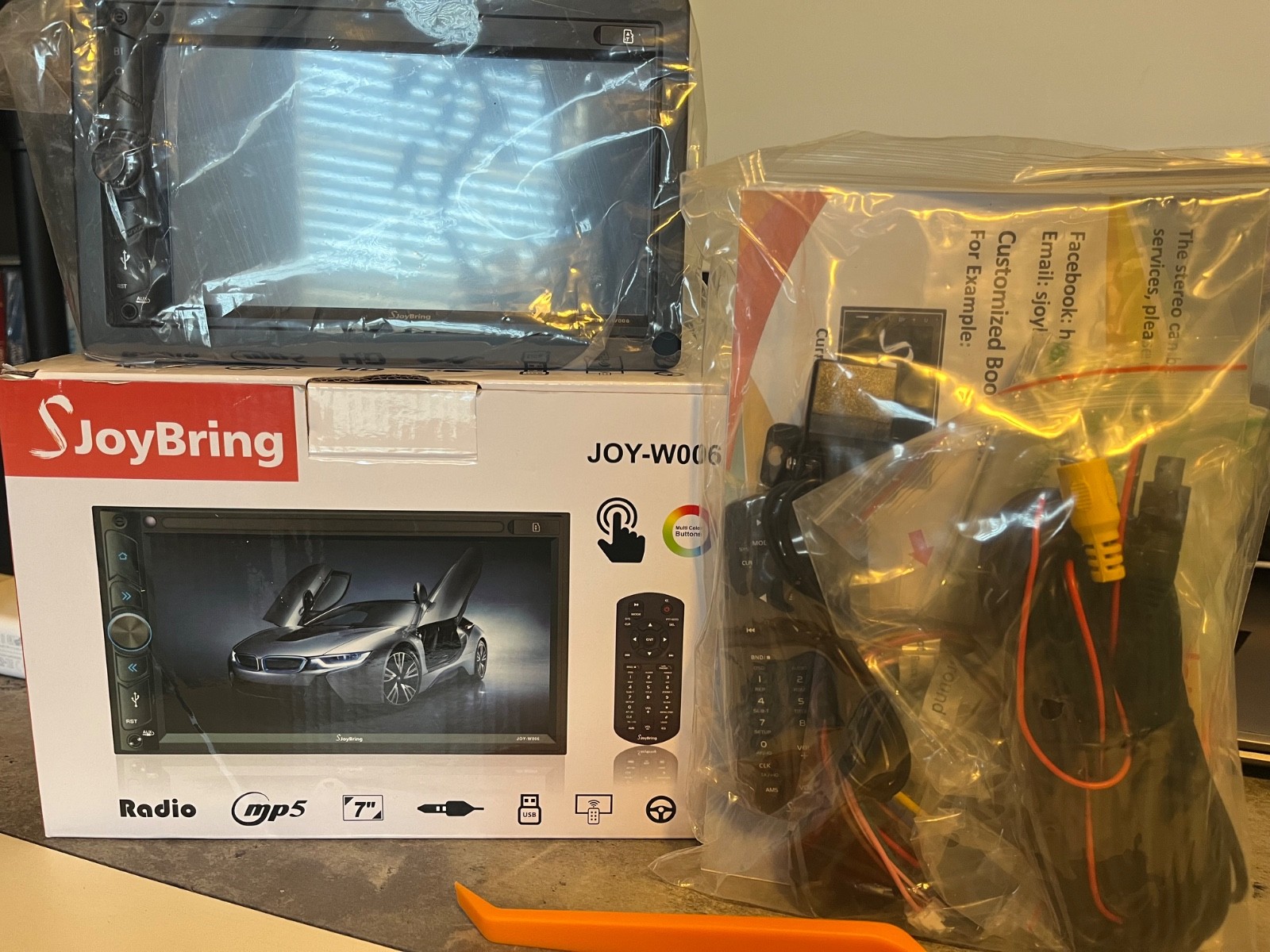 SJoyBring JOY-W006 Double Din Wireless Car Stereo 7″ Screen Car Radio Receiver