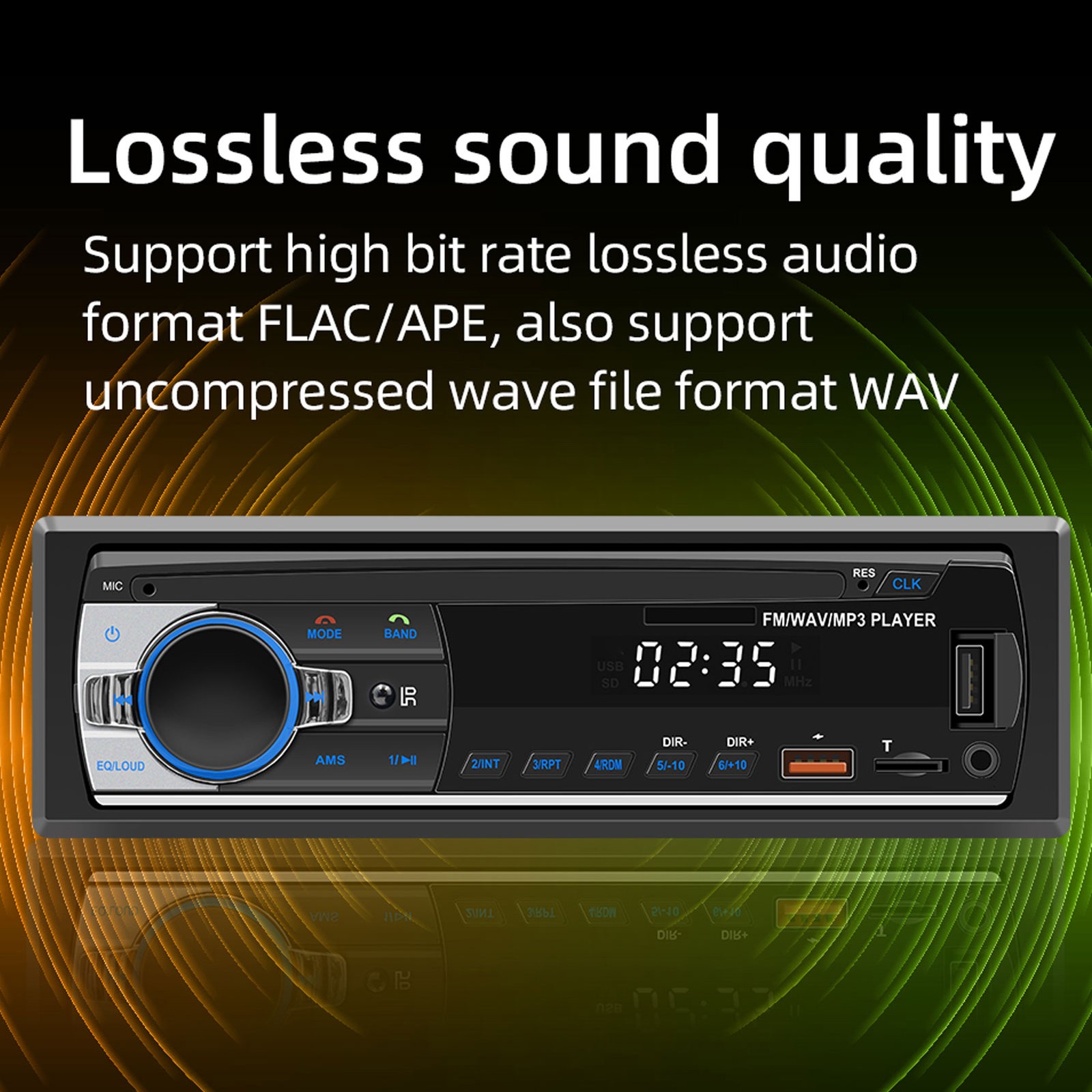 Bluetooth Car Radio Single DIN Wireless Remote Control App Control Bluetoot AVRE
