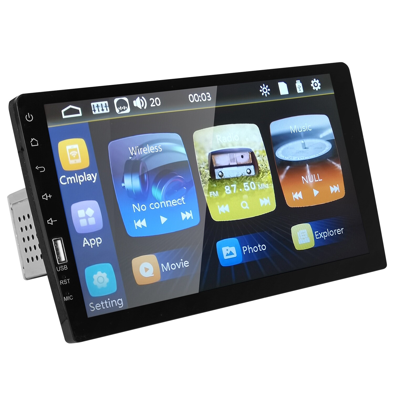 9″ Touch Screen Wireless Car FM Radio Stereo Mp5 Player Mirror Link &Rear Camera