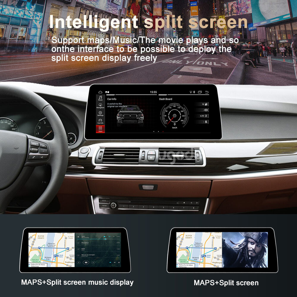 12.3inch Android Big Screen GPS BMW 5 Series GT F07 NBT wireless apple carplay