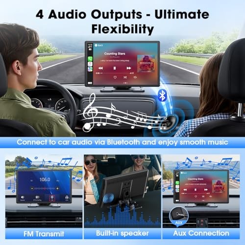 Carplay Screen for Car – 9″ Wireless CarPlay & Android Auto – Upgrade 9 Inch