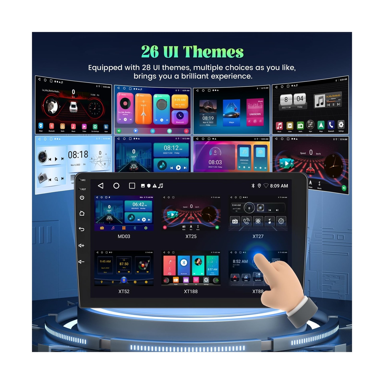 [2G+64G] Android 13 Car Radio for Honda Accord 6 1998-2003 with Wireless Carp…