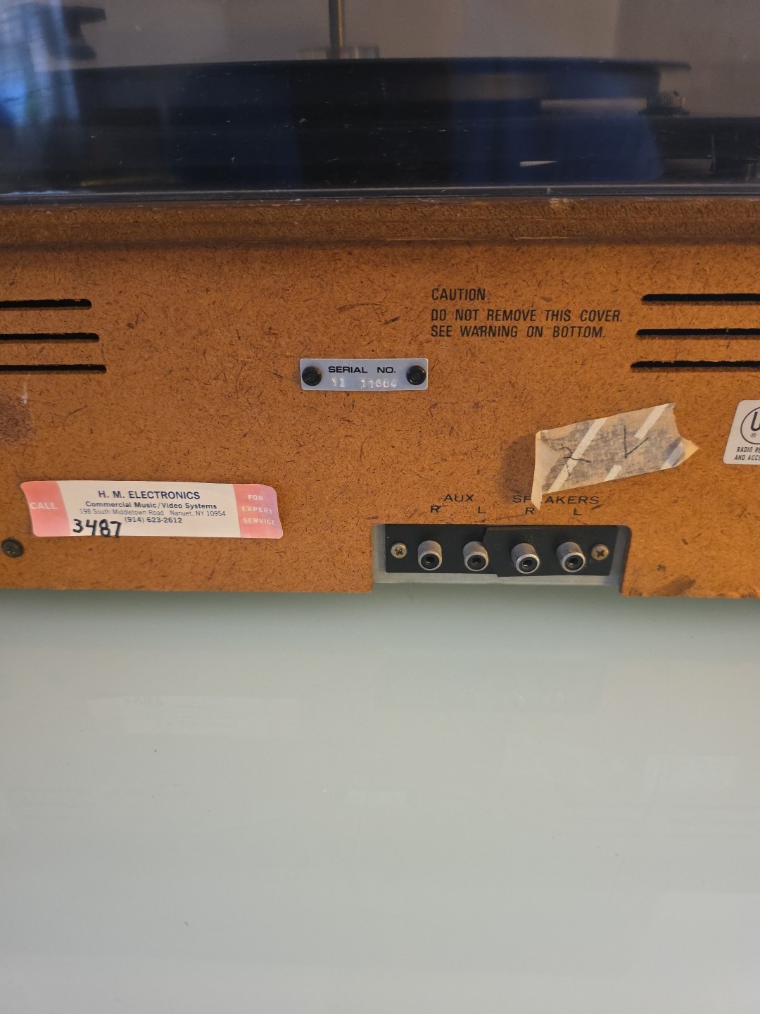 Vintage Centrex Record Player By Pioneer Model Number #KH5511 Powers On UNTESTED