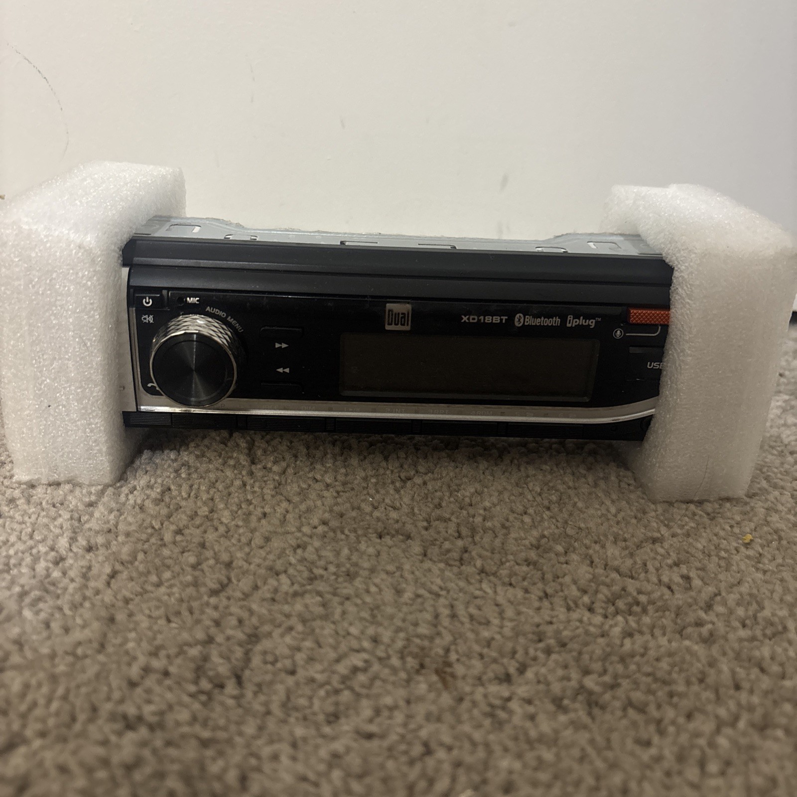 Dual- XD18BT- Single-DIN Media Receiver w/ Bluetooth HEAD UNIT ONLY