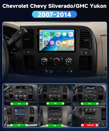 [4G+64G] Car Stereo forChevy Silverado/GMC Yukon 2007-2014 with Incell-4+64G