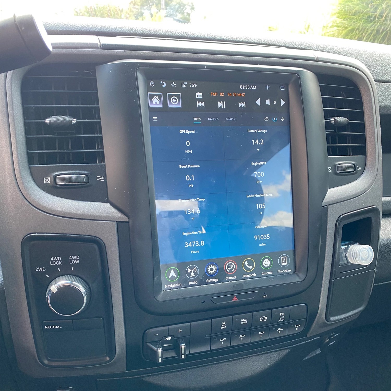 GEN 4 Android Car Radio Stereo For Dodge RAM 1500 2500 3500 2013-2018 GPS Navi