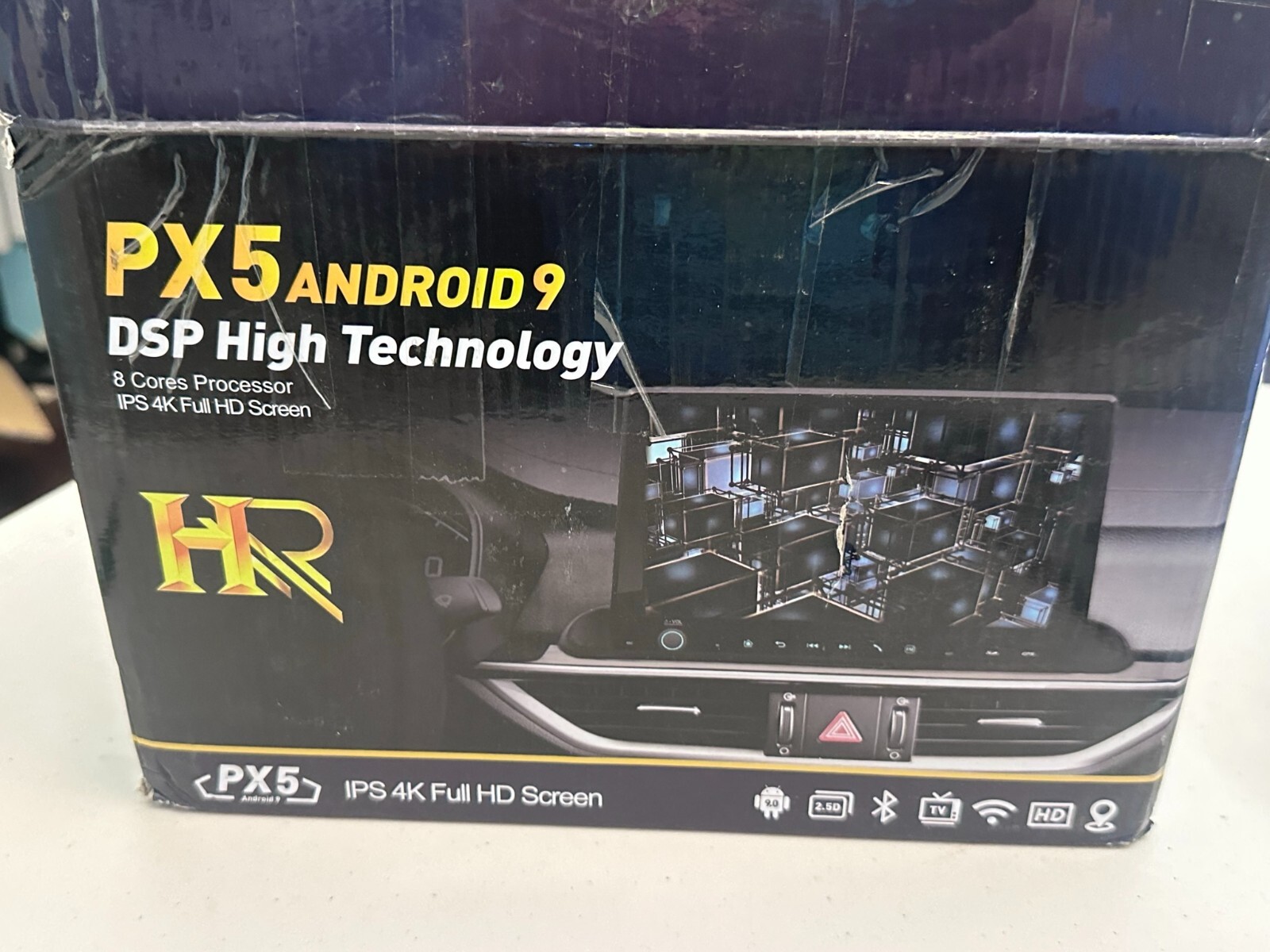 PX6 Android 9 High Resolution 4K Full HD Screen Car Audio In Dash Unit Open Box