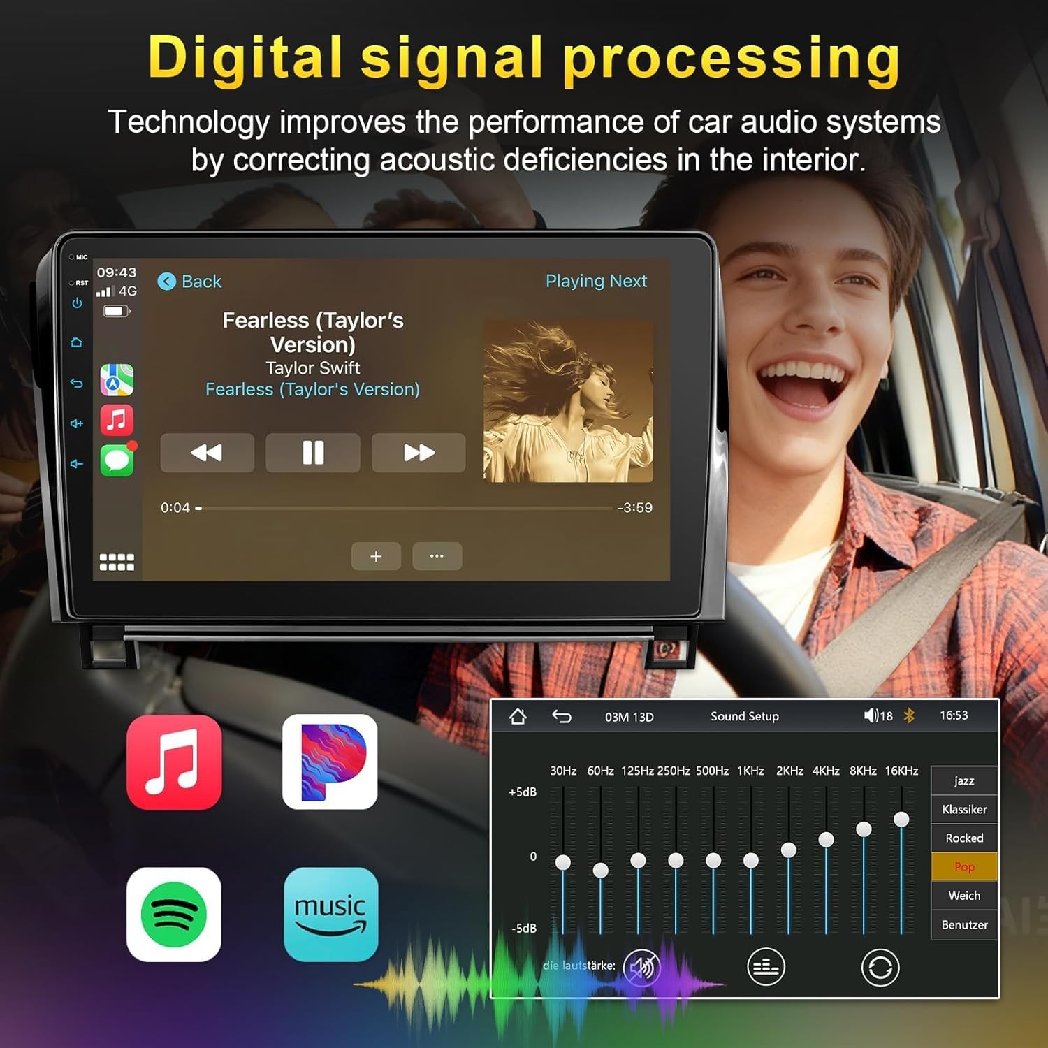 Car Radio for Toyota Tundra 2007-2013 Sequoia 2008-2012 with Wireless CarPlay…