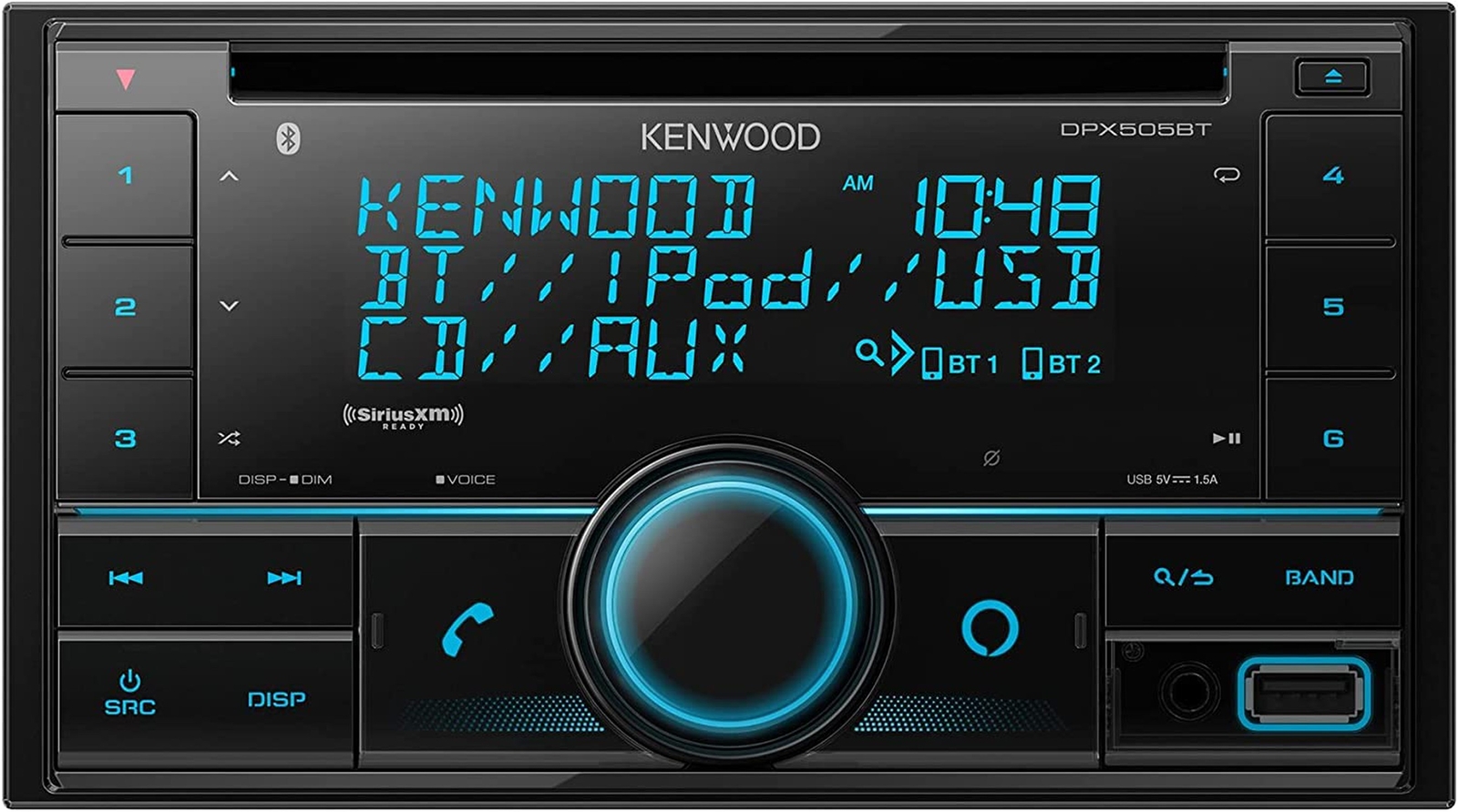 KENWOOD DPX505BT AM FM CD Bluetooth Stereo + SiriusXM Satellite Tuner Bundle
