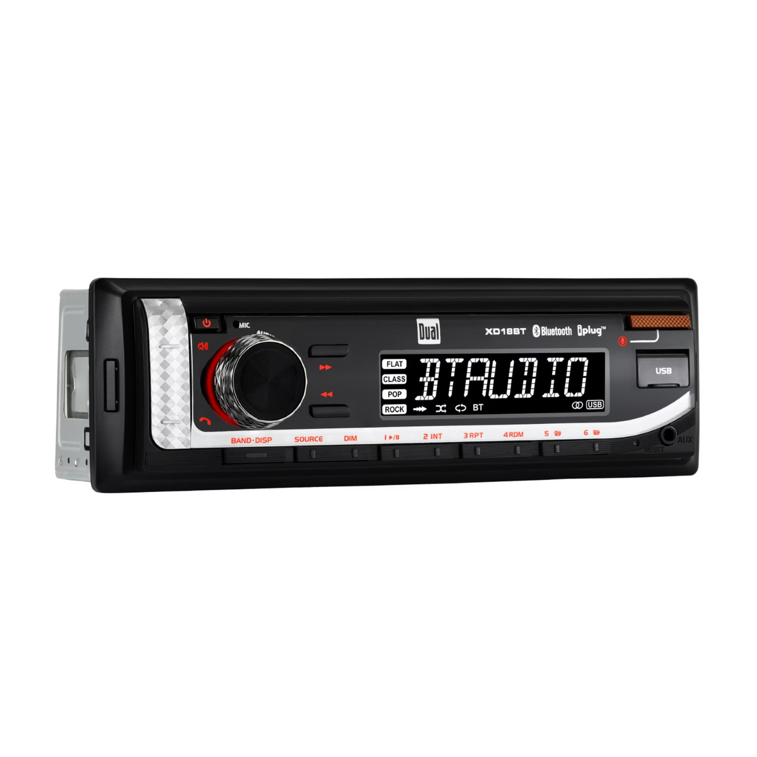 Dual XD18BT Single DIN Car Stereo Bluetooth USB AM FM MP3 Receiver