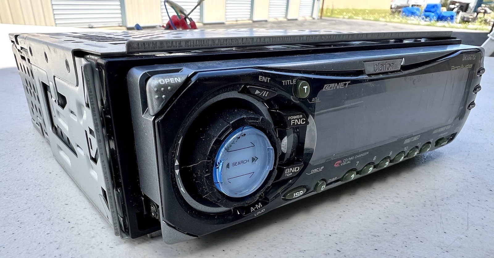 Clarion DRX6675Z Pro Audio Car Stereo FM/AM Radio CD Manual, Remote, Face Trim