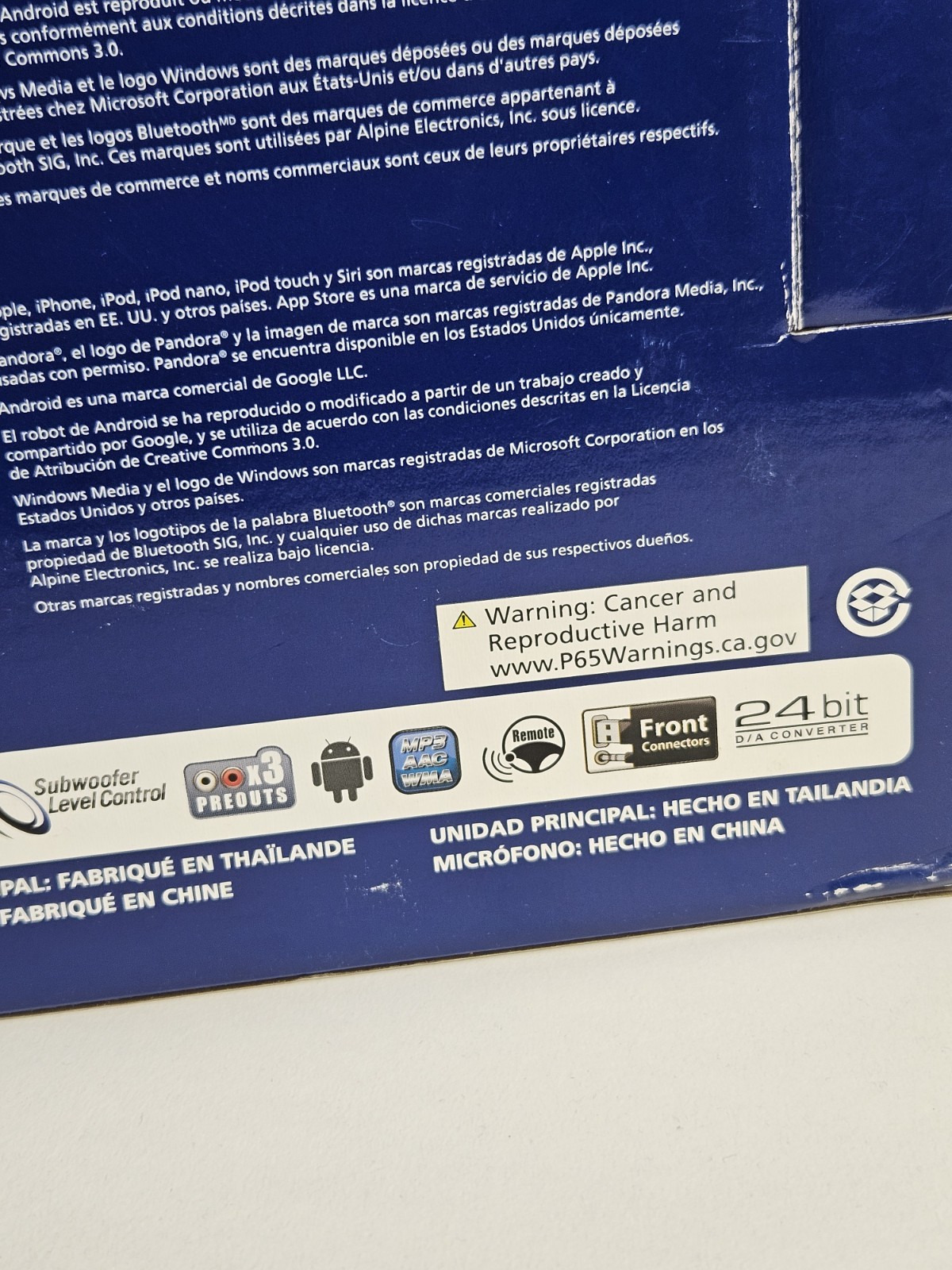 Alpine car stereo UTE-73BT Bluetooth