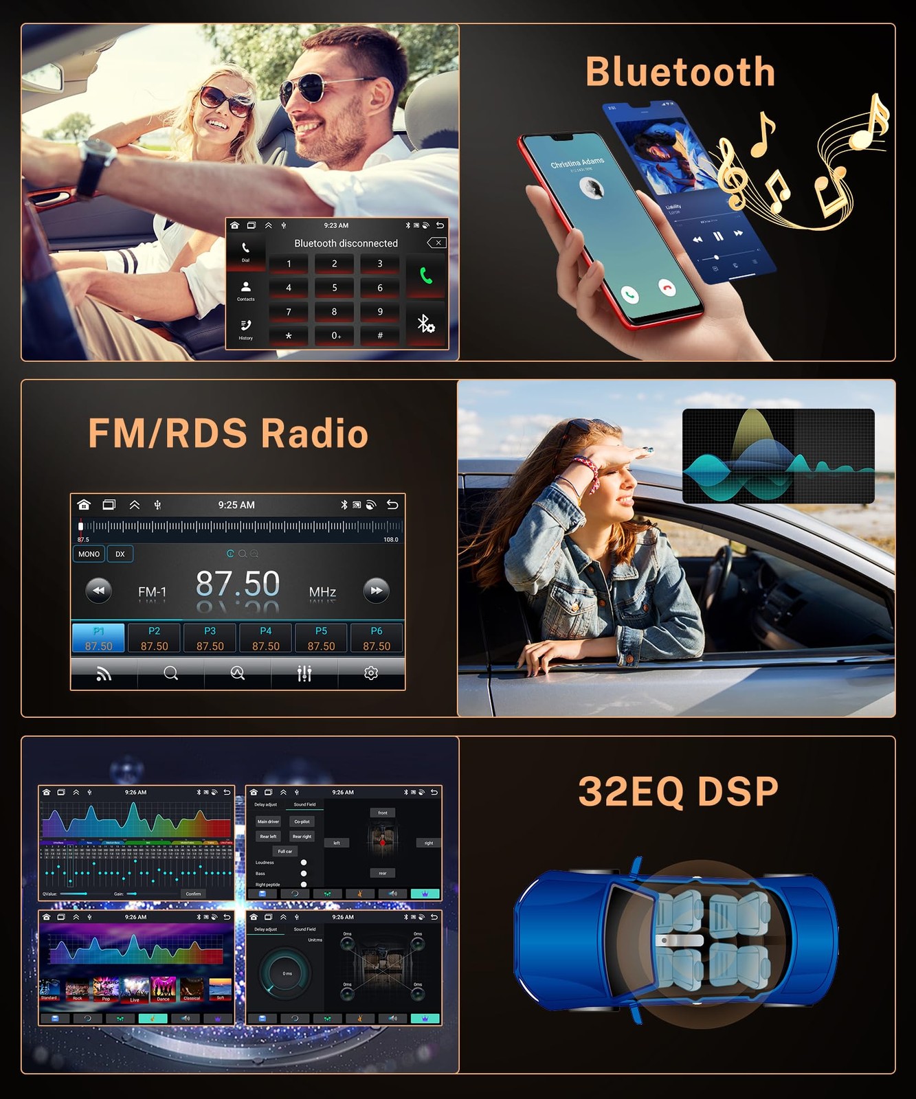 4+64GB For 2015-2019 Chrysler 200 200C 200S Android Car Stereo Radio carplay Cam